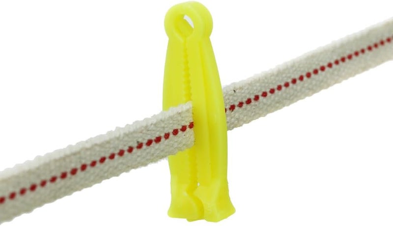 BCDHAMATE 60pcs Disposable Umbilical Cord Clamps for Livestock, 2 Inch Yellow Cord Clips for Newborn Piglets, Calves, Lambs, Puppies, Kittens, Veterinary Obstetrical Farm Supplies - Image 2